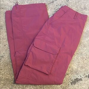 Men's Burgundy Cargo Pants